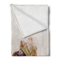 thumbnail image 2 of Hermit Crab Soft Flannel Fleece Throw Blanket, High Detailed Picturesque of a Coenobita Perlatus, Cozy Plush for Indoor and Outdoor Use, 50" x 60", Tan Multicolor, by Ambesonne, 2 of 5