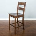 thumbnail image 4 of Sunny Designs Tuscany 30" Mahogany Wood Ladderback Barstool in Medium Brown, 4 of 7
