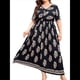 thumbnail image 2 of Vestido de Verano Holgado Informal de Corta con Corte A y Corte en A para Mujer, Talla Grande Azul Marino XL, 2 of 8