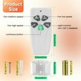 thumbnail image 5 of Ceiling Fan Remote Control Kit Compatible with Harbor Breeze Hampton Bay Hunter, 3 Speed Universal Remote with Battery, Wall Mount, Replacement for 2AAZPFAN53T L3HFAN11T FAN-11T L3HFAN35T1, 5 of 5