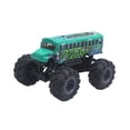 thumbnail image 4 of Juguete de autobús escolar aleación de automóviles monstruos sólidos sólidos camiones creativos de camión de juguete de juguete de juguete retrocedida Verde, 4 of 8