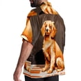 thumbnail image 3 of Pixel Dog Men's Short Sleeve Beach Shirts Poplin Spread Collar Tops Casual Printed Button Down Summer Unisex, 3 of 6