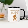 thumbnail image 3 of CafePress - Bigfoot Saw Me Mugs - 11 oz Ceramic Mug - Novelty Coffee Tea Cup, 3 of 4