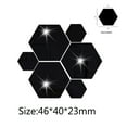thumbnail image 4 of BNNG Hexagon Mirror for Wall Stickers Removable Acrylic Mirror Setting Honeycomb Wall Sticker Decal Decor for Home Art Room Living Bedroom Decoration, 4 of 4
