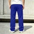 thumbnail image 7 of Big Boys Drawstring Sweatpants Solid Color Elastic Waist Sportswear Pants with Side Pocket for Daily Casual Wear, 7 of 7