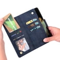 thumbnail image 5 of Case for Samsung Galaxy S21 Ultra 5G Magnetic Leather Zipper Wallet Cover Card Holder, 5 of 5