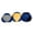 blue E, variant on Dirt Bag Footbag 3 Pack with Carry Pouch, Sand Filled Kick Bag, Handmade hacky bags, Portable Indoor Outdoor Game Fidget Ball