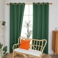 thumbnail image 4 of Deconovo Grommet Blackout Curtains 2 Panels, Noise Reducing, Dark Forest, 52W x 84L Inch, Thermal Insulated Energy Saving Window for Dining Room, 4 of 5