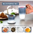 thumbnail image 4 of Tomotime Tea Cup with Infuser and Lid 400ml Ceramic Tea Mugs Smooth Inner Wall Wooden Handle 13.5 oz,Blue, 4 of 5