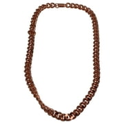 Solid Copper Heavy Mens Chain Link 24 inch Necklace