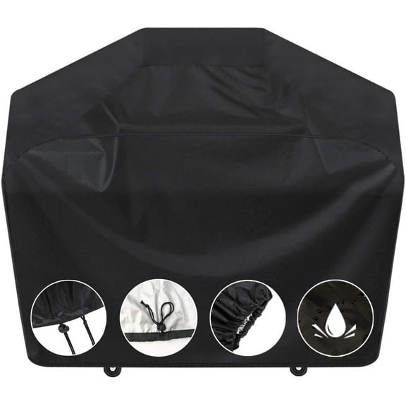 TekDeals 67'' Universal Large BBQ Gas Grill Cover Waterproof Weather Resistant and Fade Resistant