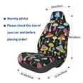 thumbnail image 2 of Lsque Bright Mushrooms Pattern Car Seat Covers for Front Seats , Waterproof Seat Covers for Cars, Sporty Front Seat Covers,Car Seat Cover Protector Front Seats, 2 of 5
