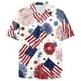 thumbnail image 4 of Linfrsh Flag Shirts for Men Retro 1776 American Flag 250th Independence Day Red White Blue Tee(Red,2XL), 4 of 6