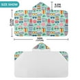 thumbnail image 3 of Toddler Hooded Beach Towel 24x50 Kids Bath Towels Soft Quick Dry for Swim Pool Boys Girls Summer Sunglasses Hats Bags, 3 of 7