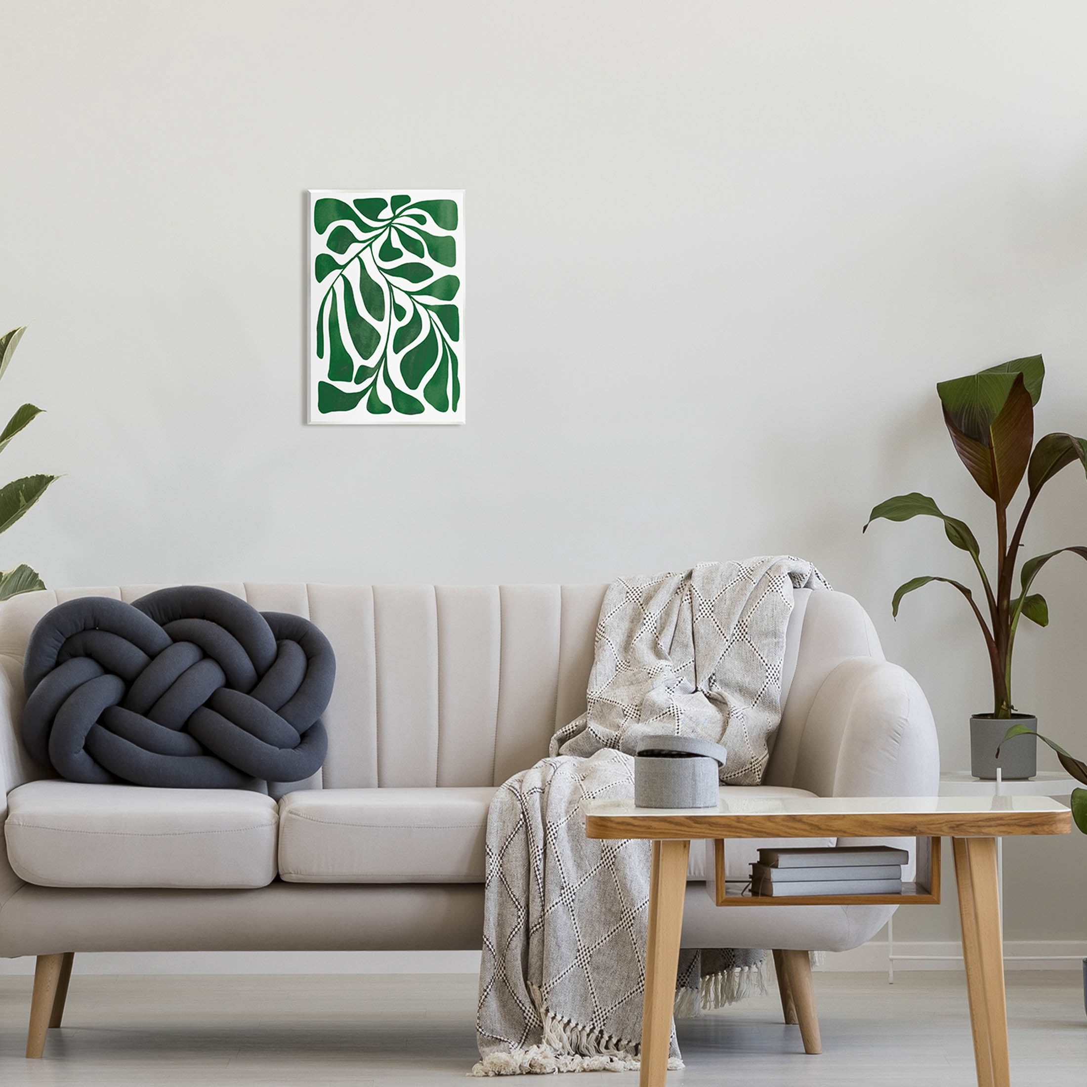Abstract Plant Leaf Shapes Botanical & Floral Graphic Art Unframed Art Print Wall Art