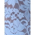thumbnail image 5 of DARING DIVA Lace Keyhole Back Fitted Semi Sheer Top XS Light Blue, 5 of 6