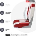 thumbnail image 3 of PEXMOR Low/High Back Boat Seats, Folding Boat Seats 2 Pack Thick Soft Cushion Waterproof, Fishing Captain Boat Seats w/Aluminum Hinges & Stainless Steel Screws, 2 Packs, 3 of 9