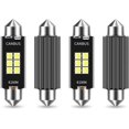 thumbnail image 1 of GFDYREE 4 PCS Car LED Car Bulb Kit Set, 41mm High Brightness Car LED Reading License Plate Light, Error Free LED Double Tip Light for Interior Map Dome Lights and License Plate Courtesy Ligh, 1 of 7