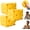 3pcs, variant on 4 in Big Cheese Squishy, Extra Large Squeeze Cheese Block, Novelty Sensory Squishys Cheese Cube, Help for Relax ,Focus, for Stress Relief