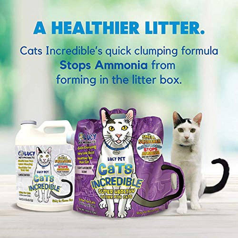 Lucy Pet Products Cats Incredible Clumping Cat Litter Unscented 20 lb