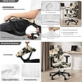 thumbnail image 3 of LedBack Floral Print Computer Office Chair Cover with Armrest Covers, 4 Piece Office Chair Seat Cover Set Washable & Removable, Anti-Dust Desk Chair Cover Rotating Chair Cover, 3 of 4
