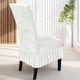 thumbnail image 3 of Cubiertas de Silla de Terciopelo para Sillas de Comedor Estirado con Falda 38-50x45-60cm, Cubierta de Sillas de Comedor de Tela Universal, Antideslizante, de Espalda Alta, para Casa, Hotel, Boda, 3 of 6