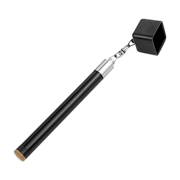 Kuntesetty Pool Chalk Holder for Billiards Compact Easy to Carry Mutifunction 2 in 1 Practical Billiard Cues Tip Pricker Cue Black handle