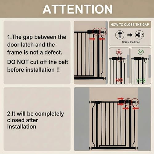 Extra Wide 62-67 Inch Baby Gates for Stairs, Doorways - No Drilling, Pressure Mounted Pet Gates for Kids & Dogs