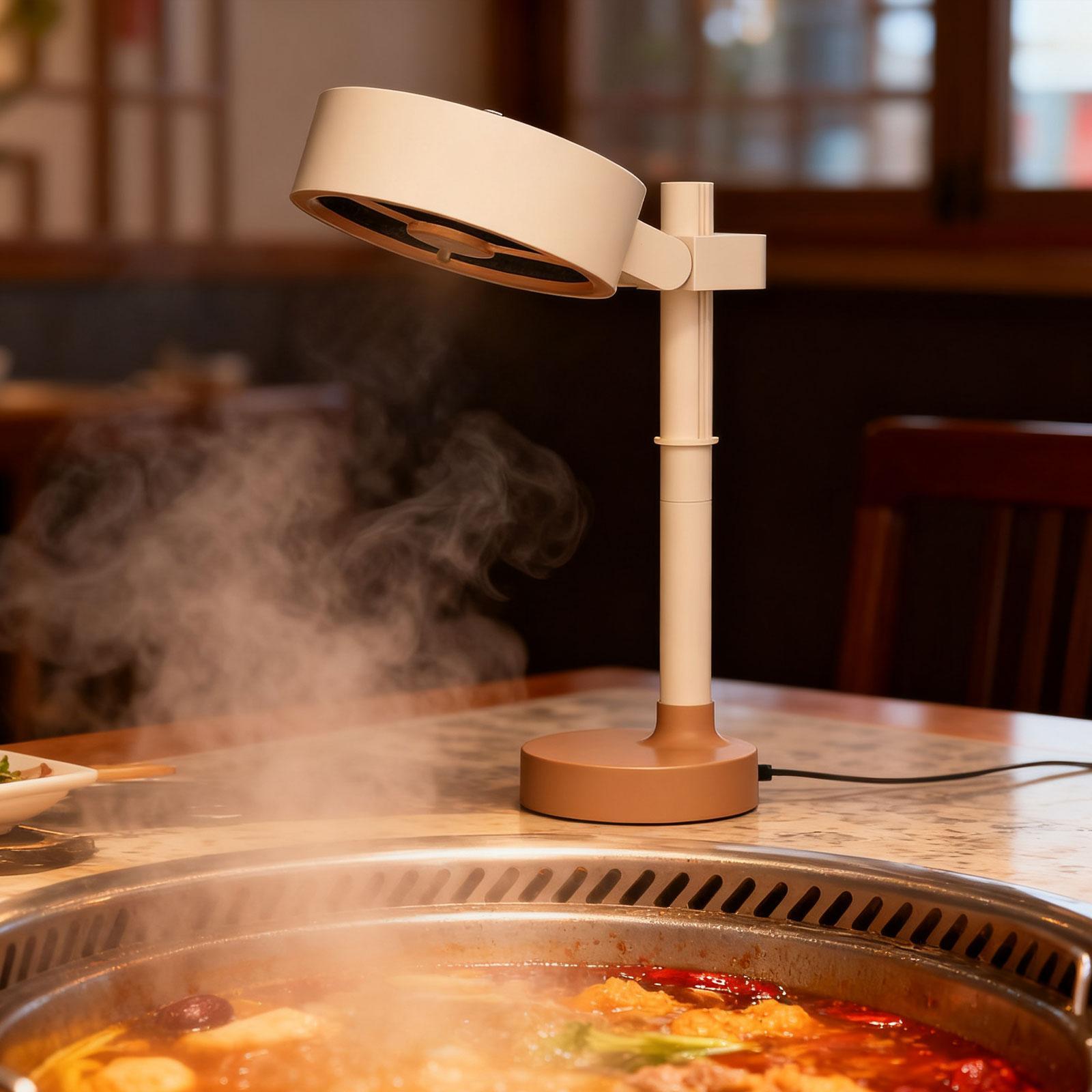 Portable Range Hood Desktop Exhaust Fan Mini Cooker Hood with Detachable Filter for Dorm Rooms Apartments Office Use