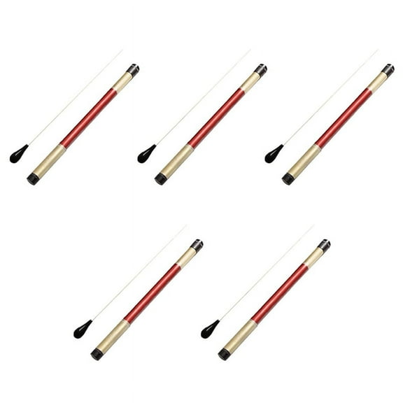 5X Music Conductor Batons,Imitation Handle Orchestra Conducting Music Batons (Black)