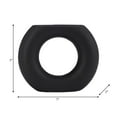 thumbnail image 4 of Donut Vase for Living Room Decor - Modern Stoneware Ceramic Flower Vase for Home, Bedroom, Office, and Study Table Styling - Accent Display for Kitchen Counter, Console, and Mantel - 5", Black, 4 of 12