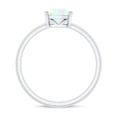 thumbnail image 2 of Rosec Jewels Oval Cut Ethiopian Opal Solitaire Ring, October Birthstone Ring (5X7 mm), 10K White Gold, US 8.00, 2 of 9