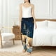 thumbnail image 4 of Fotbe Starry Sky Sleep White Bear Pantalones de Pijama para Mujer, Pantalones de Dormir, Pantalones Pj con Cordón y Bolsillos-Medium, 4 of 6