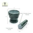 thumbnail image 4 of Fox Run Small Marble Mortar and Pestle, Green Spice Blender, 3.54" x 3.54" x 4.72", 4 of 6