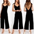 thumbnail image 2 of Jumpsuits For Women Sleeveless Backless Spaghetti Strap Wide Leg Pants, 2 of 3