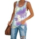 thumbnail image 1 of Camiseta sin mangas de bloque de color de entrenamiento para mujer Racerback Yoga Basic Summer Casual Tee Shirt Adepaton HMYH044-5, 1 of 4