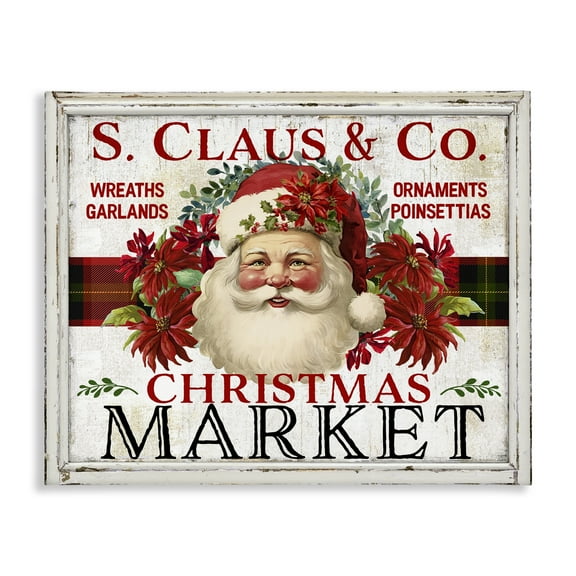 Stupell Industries Holiday Christmas Market Holiday Painting Gallery Wrapped Canvas Art Prints Wall Art, 20 x 16