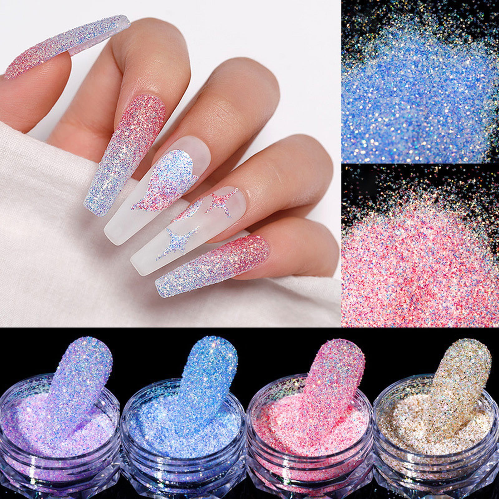 Outline French tips | Glitter french nails, Nail manicure, Fire nails