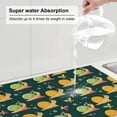 thumbnail image 5 of Sikiie Snails And Butterfies Dish Drying Mat, Kitchen Counter Mat, Self Drying Mat for Kitchen Counter Dish Drying Pad ,for Dishes, Utensils, Pots and Pans（24" x 18"）, 5 of 7