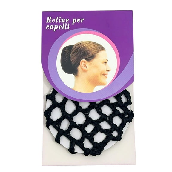 Women Ballet Dance Skating Snoods Hair Net Bun Cover Black: 1CT