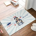 thumbnail image 2 of Happy 4th of July Patriotic Bulldog Marching Band Uniform Balloons Fireworks Doormat Dog Lover Gifts Idea Indoor Outdoor Welcome Mat - 13009, 2 of 5