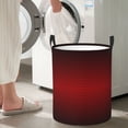 thumbnail image 4 of Lsque Red Geometric pattern Laundry Hamper Basket, Tall Woven Rope Hamper Basket for Clothes, Lightweight Storage Basket, Collapsible Waterproof-Small, 4 of 8