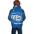 thumbnail image 6 of Kll Unisex Kids Boys Girls Hooded Pocket Pullover Hoodies-Happy New Year 2024, 6 of 9