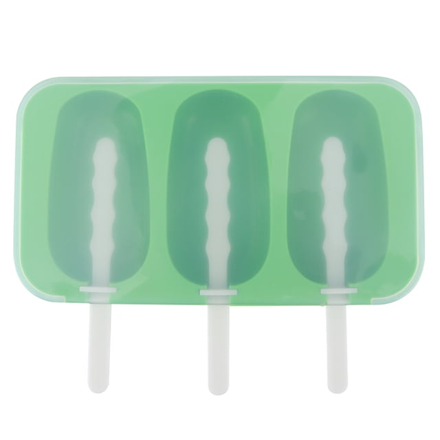 DIY Silicone Ice Cream Mold with Lid, Non?Stick Ice Bar Maker Mould for Home Kitchen