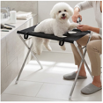 thumbnail image 6 of Pet Bathing Care Suspension Hammock Table, Detachable Stainless Steel Frame with Breathable Mesh Sling, Portable Grooming Station for Small‑Medium Dogs and Cats (Black), 6 of 8