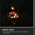thumbnail image 4 of WHAMVOX Fire Pit Bonfire Stand Triangle Stove High Temperature Resistance 1 Set, 4 of 8