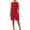 Red, variant on PRINxy Women's Casual 2 Piece Set Sleeveless Round Neck Linen Crop Top High Waist Bermuda Shorts with Side Pockets Summer Daily Outfit Mint Green XL