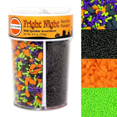 Mystic Sprinkles Fright Night Petrified Pumpkins Midi Sprinkle Assortment 4.9oz