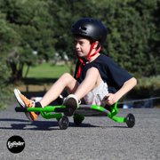 EzyRoller: Classic X - Green - Ride-On Scooter, Cambering Motion, Pedal Free Cart, Hand Brakes, Extendable Frame, 154lb Capacity, Kids Ages 4+