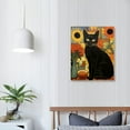 thumbnail image 3 of Nawypu Funny Black Cat Canvas Monet Wall Art Decor,Vintage Wall Art Cats In Famous Paintings,Floral Big Wall Art Aesthetic Posters For Bedroom Bathoroom Living Room, 3 of 4